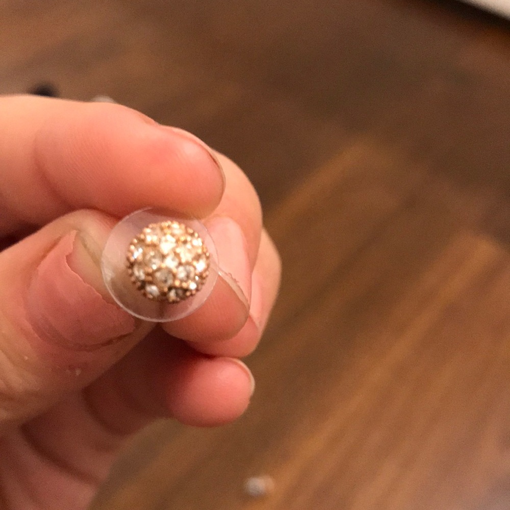 swarovski crystal circle earrings